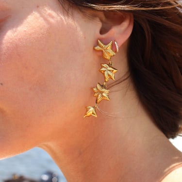 Vintage Starfish Dangle Earrings