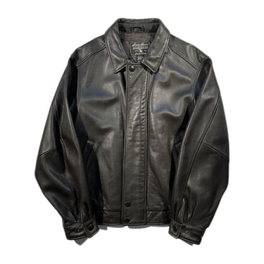 Vintage Eddie Bauer Leather Bomber Jacket Soft &amp; Heavy