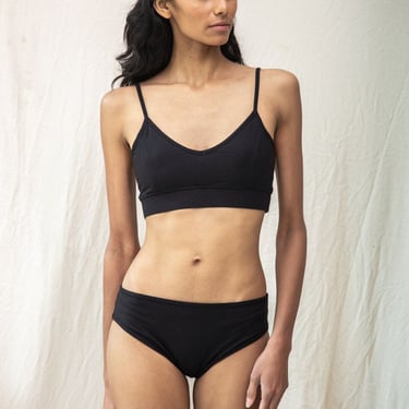 Zaria Mid Rise Underwear - Black