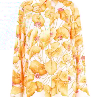 Hermes Les Capucines Silk Blouse