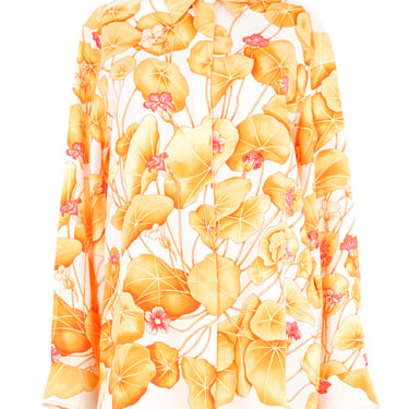 Hermes Les Capucines Silk Blouse