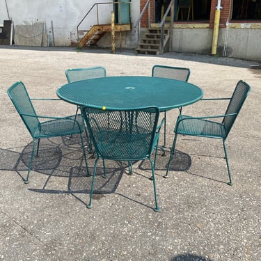 Green Metal Patio Set with Side Chairs (Multiple Available)