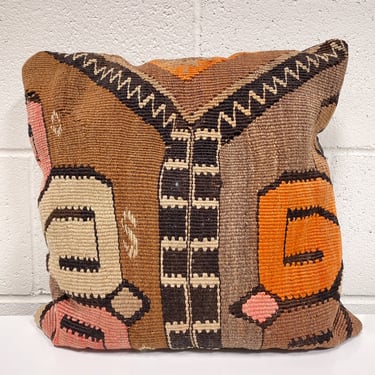 Woven Pillow in Earth Tones - As Found