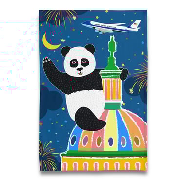 Giant Panda at the US Capitol Tea Towel
