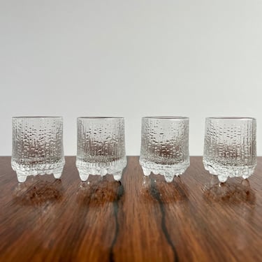 Set of 4 Iittala Ultima Thule Cordial Glasses by Tapio Wirkkala 