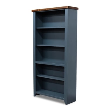 Laundry Foundry Modern Farmhouse Brixham  5 Shelf Bookcase Two-Tone Finish FFE-751