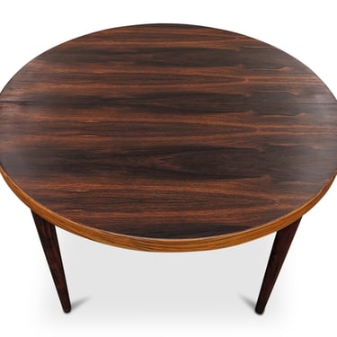 Round Rosewood Table w Leaf - 042407