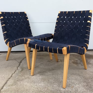 Mid Century Model 654 Lounge Chair by Jens Risom for Knoll - Set of 2 
