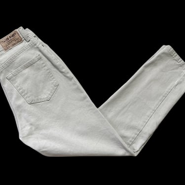 Vintage 1990s Women's FADED GLORY Light Gray Jeans ~ measure 26.5 x 28.5 ~ Classic Fit / High Waist ~ 26 27 Waist 