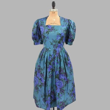 1980s Amethyst Tide acetate dress 