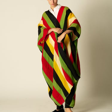 Multicolor Striped Caftan