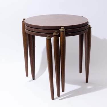 Mid Century Modern Nesting Table Set, 1960s 