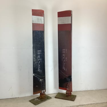 Vintage Helicopter Blades for Decor & Display- a Pair 