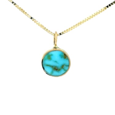 CIRC NECKLACE -SMALL TURQUOISE
