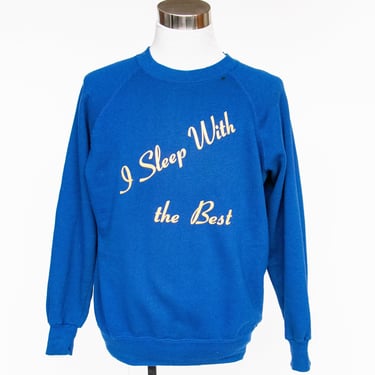 1990s Sweatshirt Blue Mattress Sleep  XL 