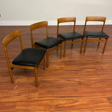 Dalescraft Mid-Century Teak Dining Chairs Set of 4