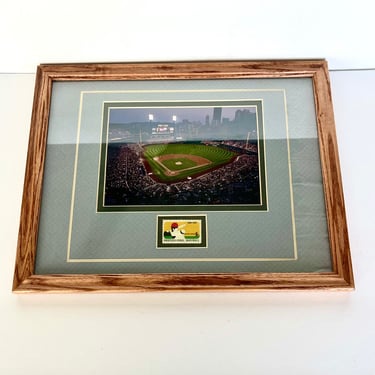 Original PNC Picture and Stamp Framed Art 2001,  Collectors Stamp, Pittsburg National Corp Photo and Stamp, Original Photo, Houston Dynamo 
