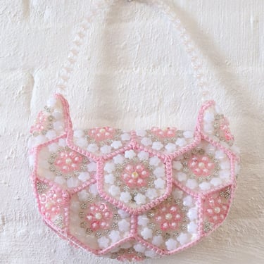 Candy Pink Rosette Purse
