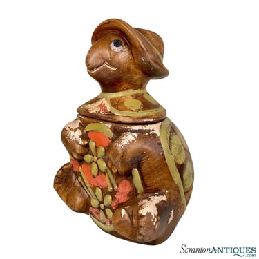 Mid-Century California Pottery Ceramic Turtle Figural Cookie Jar