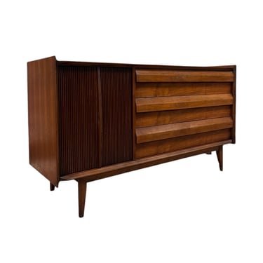 Free shipping within continental US - Vintage Lane 1st Edition Mid Century Modern Solid Walnut Credenza or Buffet with Solid by Paul Evans. 