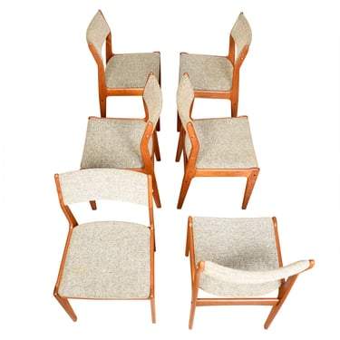 Set of 6 Danish Modern Teak Dining Side Chairs