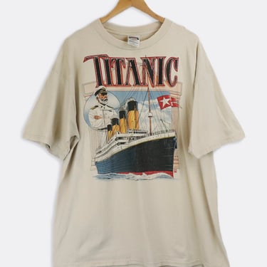 Vintage Titanic With Captain T Shirt Sz 2XL