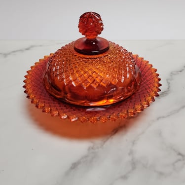 Indiana Glass Covered Butter Dish