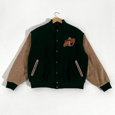 Vintage 1990s Seattle SuperSonics NBA Green Letterman Jacket Sz. XL
