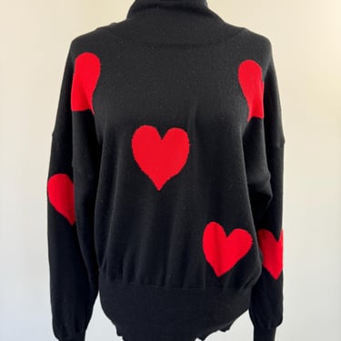 1990s Escada Wool Heart Sweater 