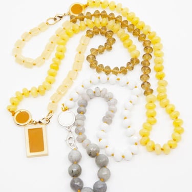 A. Carnevale BEADED NECKLACE - YELLOW