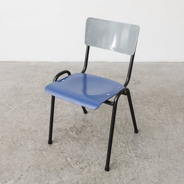 FUN Mid-Century Stacking School Chair with Plastic Seating