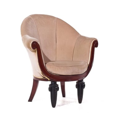 Maurice Dufrêne French Mahogany Art Deco Lounge Chair - mcm 