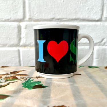 1980's I love Money Mug 