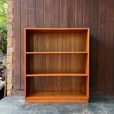 Vintage 1970s Danish Teak Bookcase by Borge Mogensen for FDB Mobler Mid-Century Modern Scandinavian 