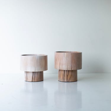 Modern Wood Side Table - The Breeze 