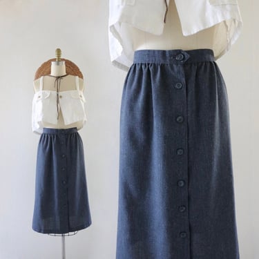 woven button skirt - 25 