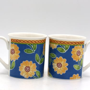 vintage Villeroy & Boch Twist Clea Coffee Mugs Set of Two 