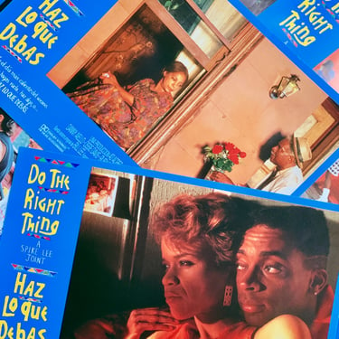 Vintage “Do The Right Thing" Promotional Lobby Card Prints (Spanish, 1989)