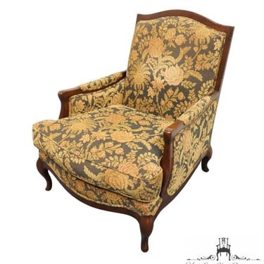 HENREDON FURNITURE Country French Provincial Floral Upholstered Accent Arm Chair 