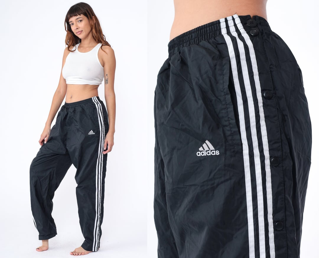 Adidas Tearaway Pants Y2K Black Basketball Joggers Gym Track Shop Exile Tucson AZ