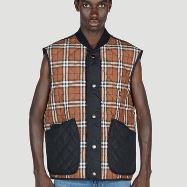 Burberry Men Weaverton Check Gilet