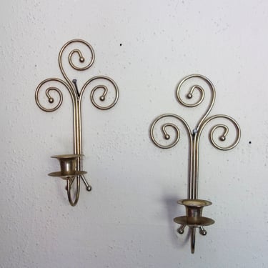 Vintage set of 2 wall sconce 11.5