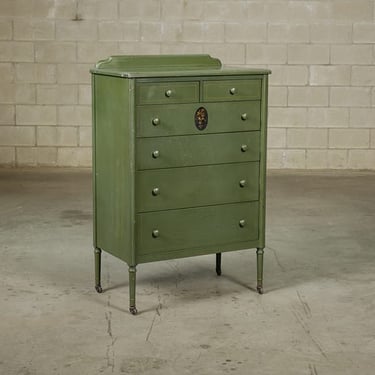 Green Simmons Highboy Dresser