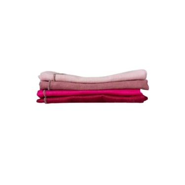 100% Rosy Linen Cloth Napkins