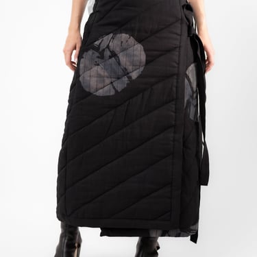 Tie Wrap Waist Puffer Skirt
