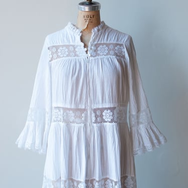 White Lounge Dress | David Brown 