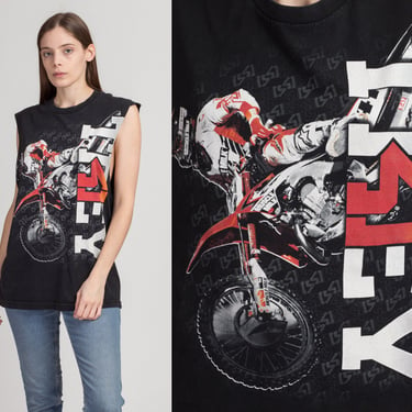 Vintage Motocross Biker Shirt - Men's Medium | Trey Canard Dirt Bike Racing Muscle Tank 