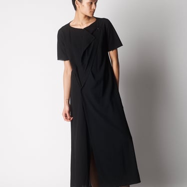 Yohji Yamamoto Asymmetric Wool Dress