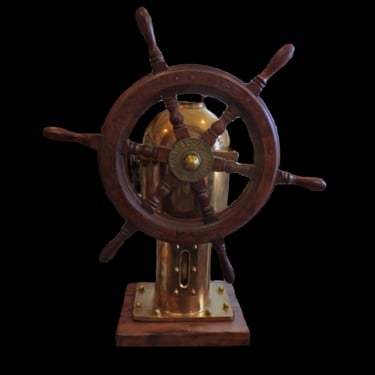 Brass Hydraulic Steering Station, circa early 1900's.