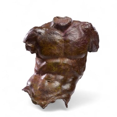 Gary Weisman Mid Century Wall Hung Bronze Torso - mcm 
